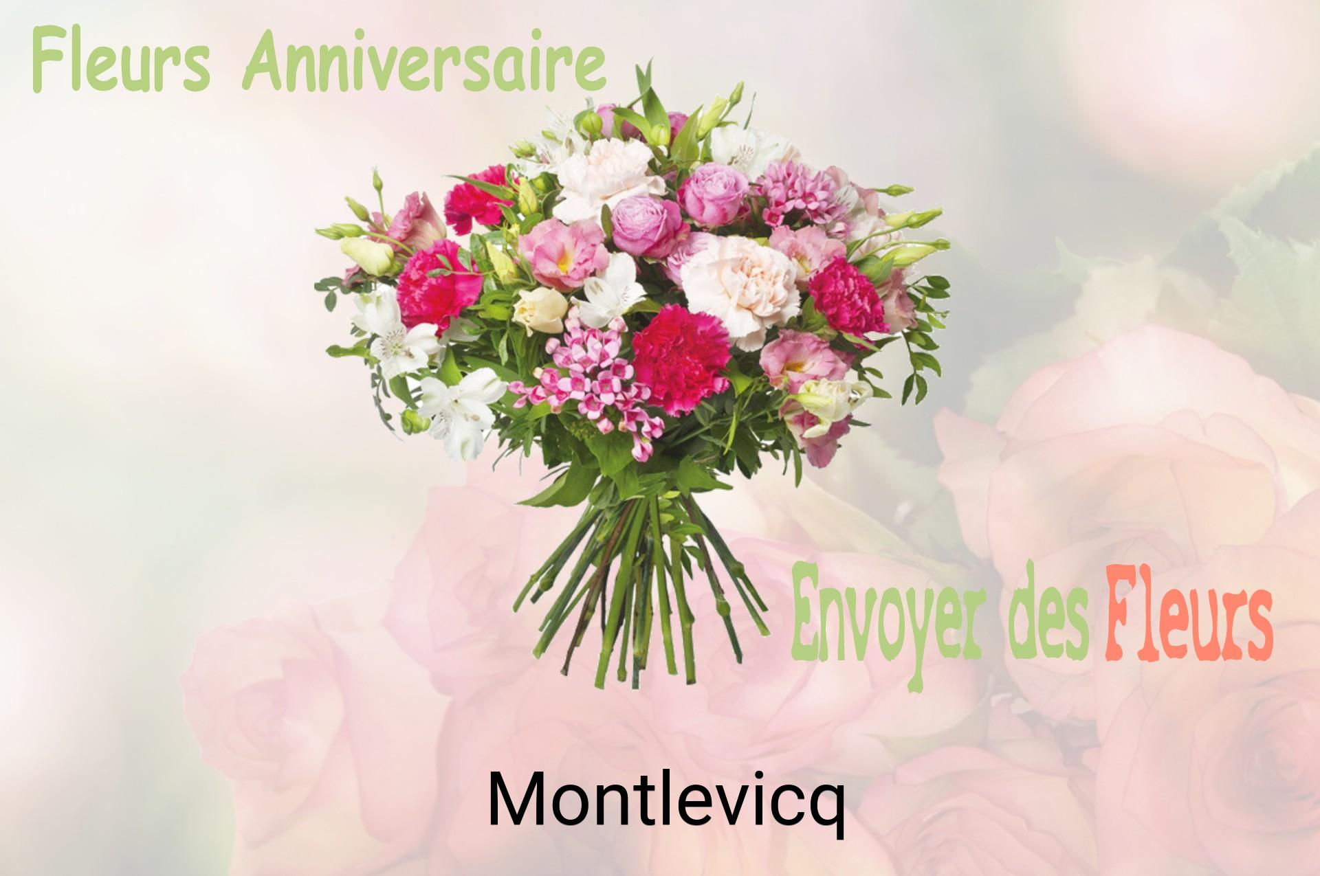 Bouquet de fleurs d’anniversaire livré à Montlevicq