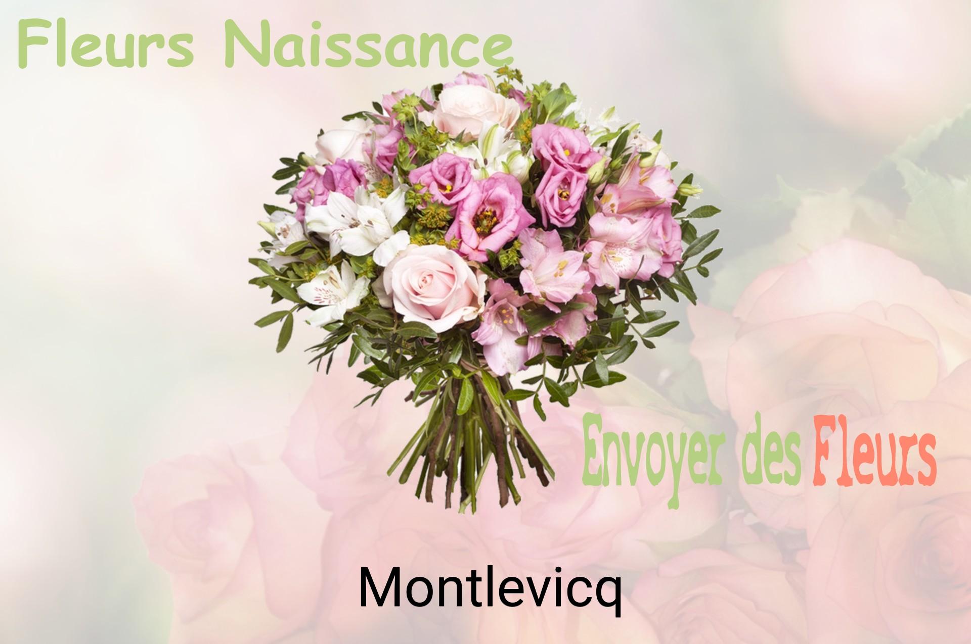 Bouquet de fleurs de naissance livré à Montlevicq